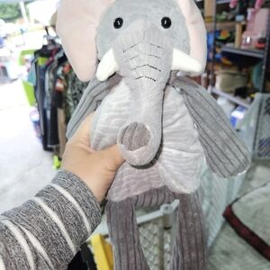 Scentsy Gray Elephant Plush with Blue Clean Breeze Scent Pak